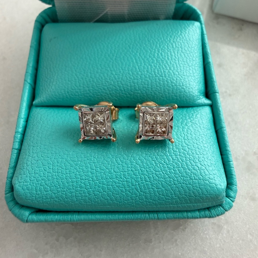 TruMiracle Diamond Stud Earrings  (1 ct. t.w.) in 14kYellow